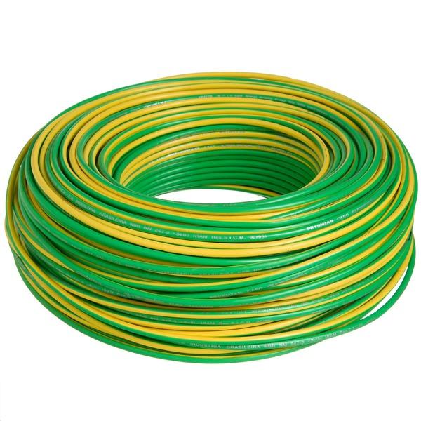  Cabo Flexível 4mm 100Metros Verde e Amarelo Prysmian 
