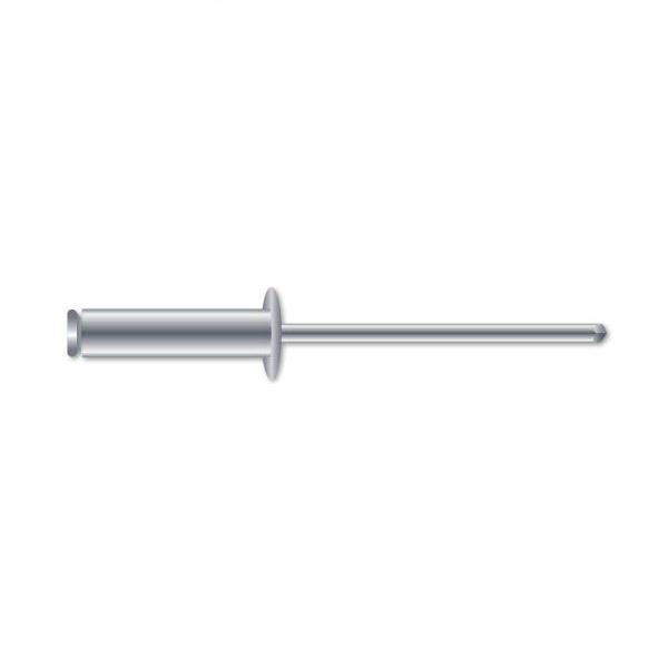  Caixa 200 Rebite Repuxo Alumínio 3,2x8 Standers 