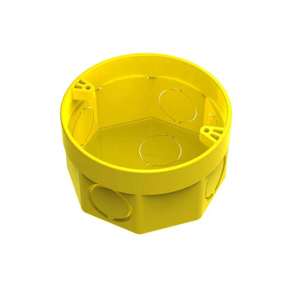  Caixa de Luz 3x3 Redonda Amarela Tigre 