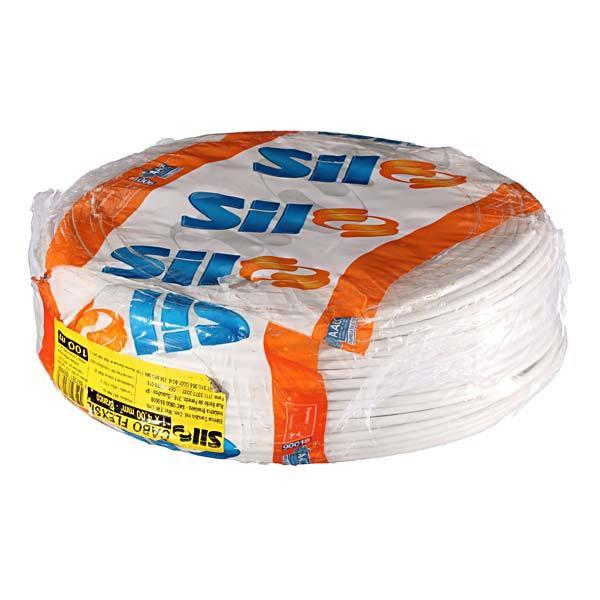  Cabo Flexível 4mm 100Metros Branco 750V SIL Fios 
