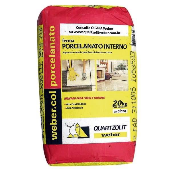  Argamassa Cinza 20Kg Weber Quartzolit 