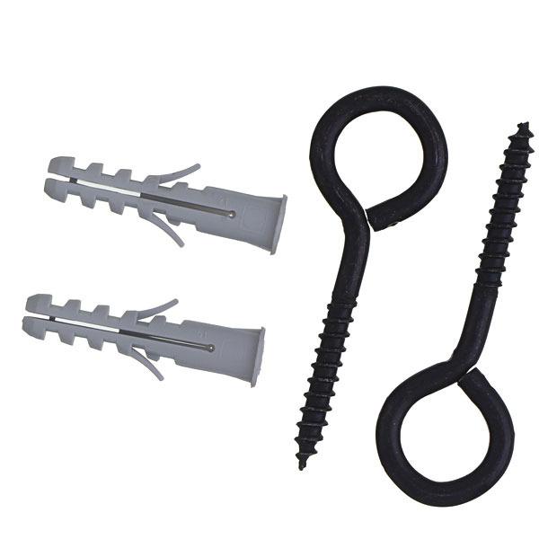  Cartela 2 Buchas Preto 4,4x70mm com Pitão Standers 