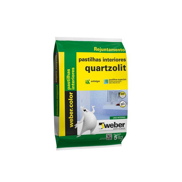  Argamassa Pastilhas Interiores Branca Saco de 5Kg Quartzolit 