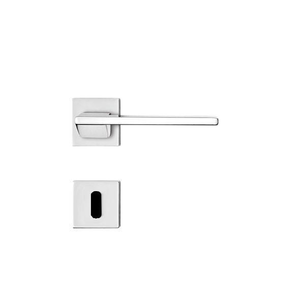  Conjunto Fechadura MZ440 Zamac Cromado 55mm Papaiz 