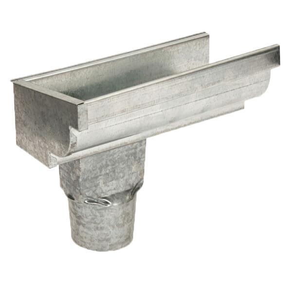  Terminal Galvanizada Moldura Bocal Corte 28cm Esquerdo Calha Forte 
