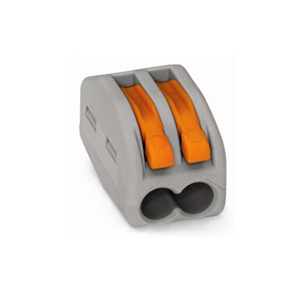  Conector Automático Bipolar Nylon 4mm Cinza Wago 