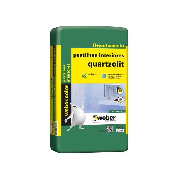  Argamassa Pastilhas Interiores Branca Saco de 20Kg Quartzolit 