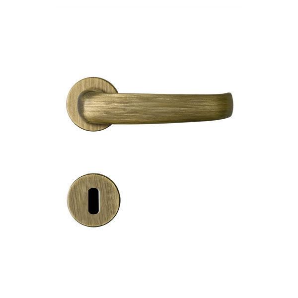  Conjunto Fechadura MZ271 Interna Oxidado 40mm Papaiz 